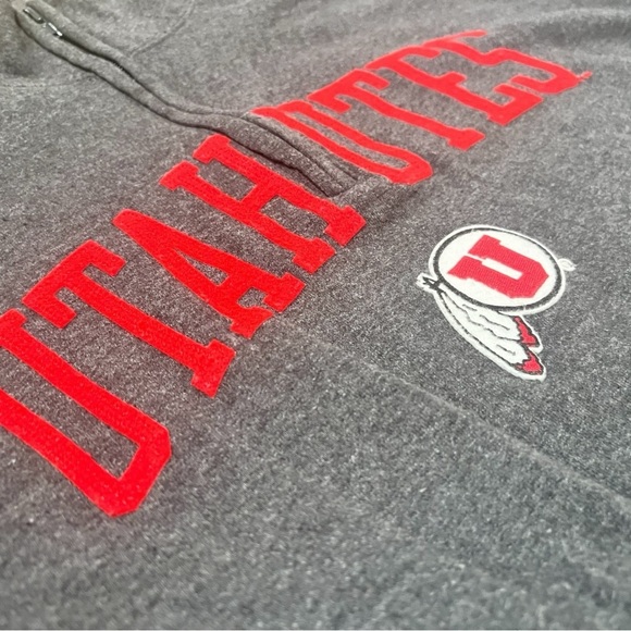 Vintage 2XL Men’s Utah Utes 1/4 Zip Pullover Sweatshirt Champion JIT27 - Picture 4 of 8